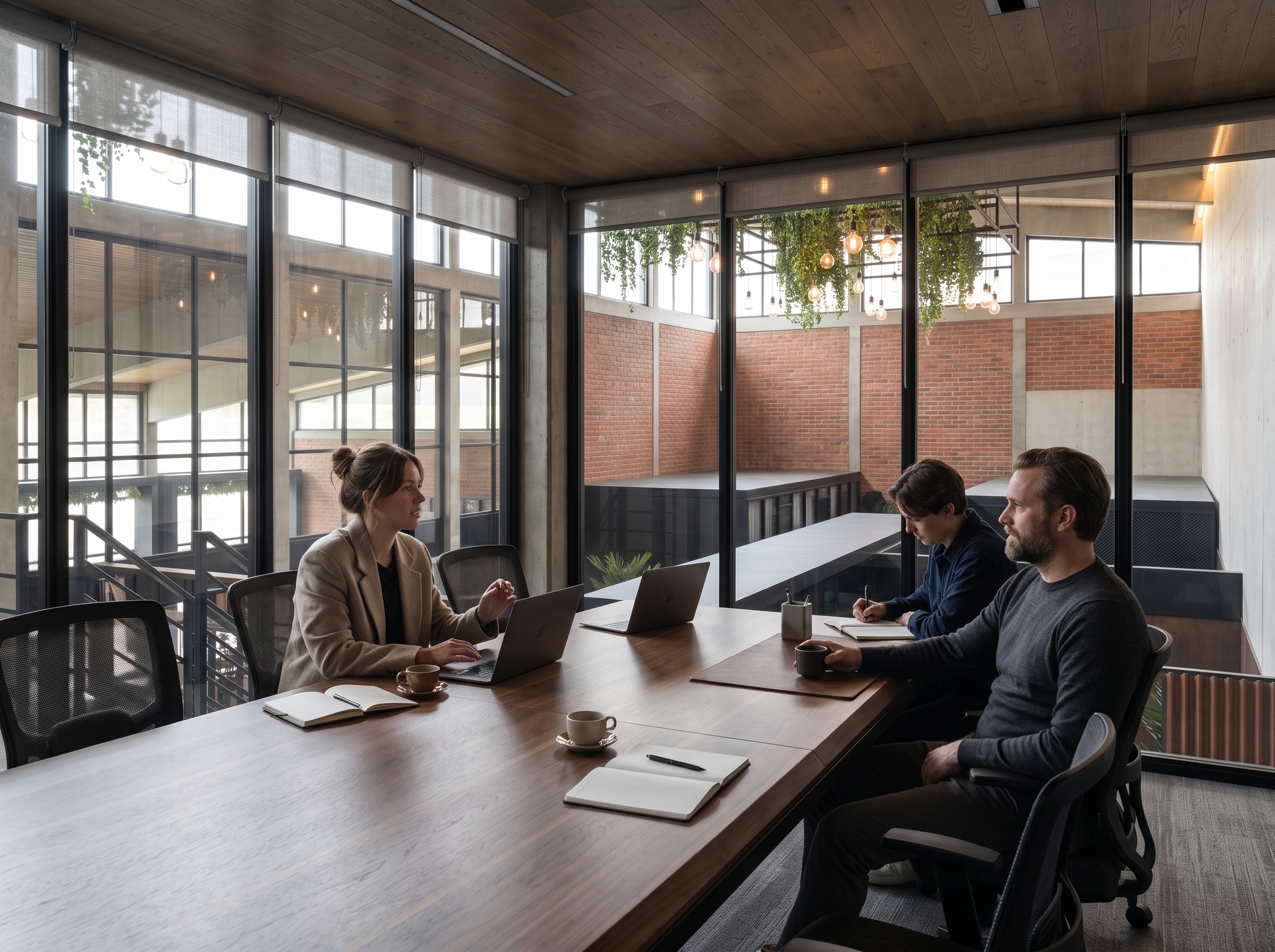 Boiler Room mezzanine boardroom conference meeting
